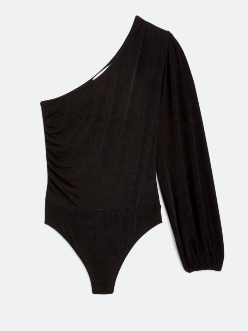 Coro Black One-Shoulder Long-Sleeve Bodysuit - Picture 5 of 10